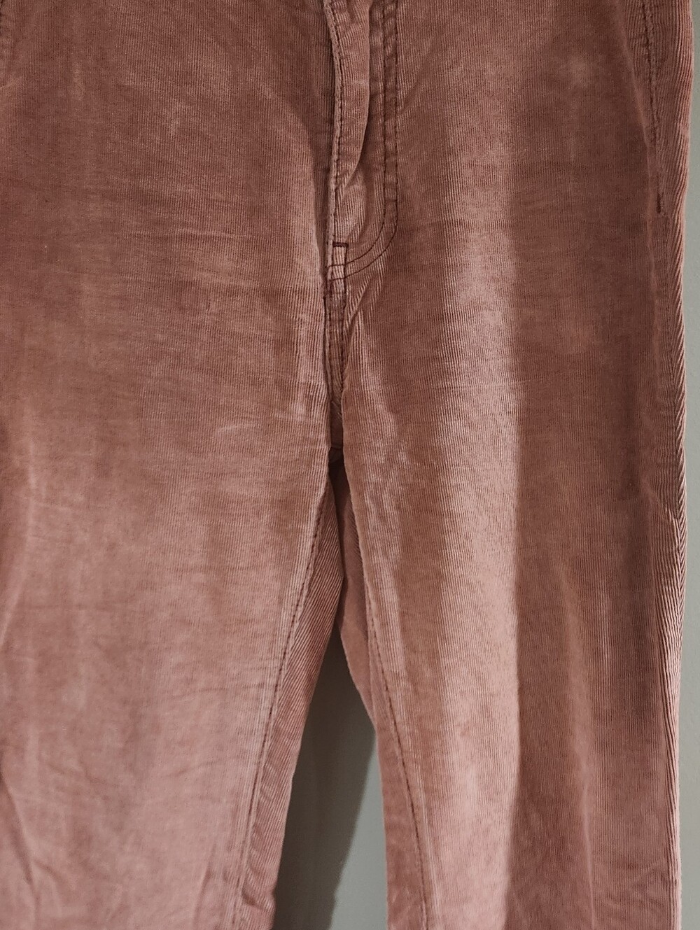 Free People Cordoroy High Waist Pants Flare Size 25 Tan - Picture 2 of 4